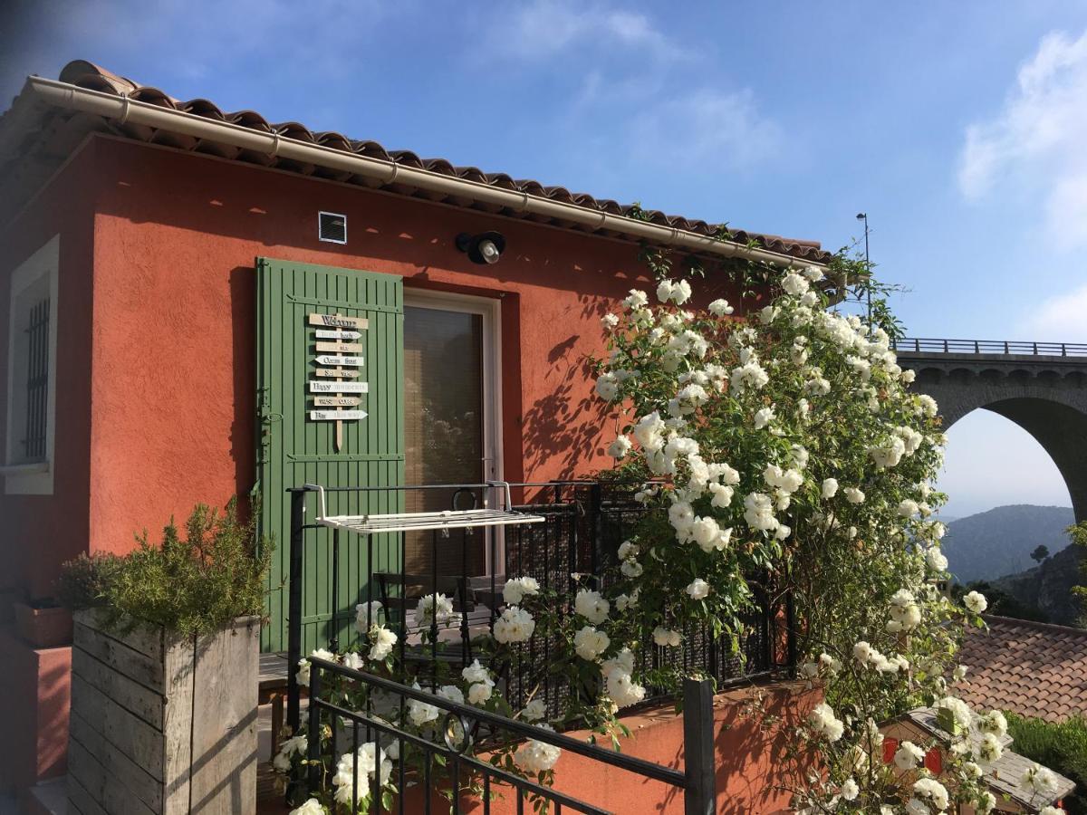 STUDIO EZE dans villa récente - Pied Village - Parking Gratuit Exterior foto